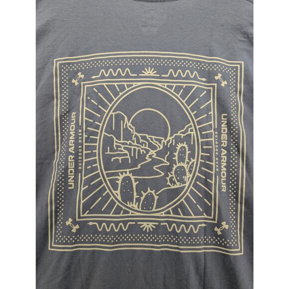 NWT Under Armour UA Outdoor Canyon Men's Short Sleeve Tee in Downpour Grey sz XL - Picture 3 of 7